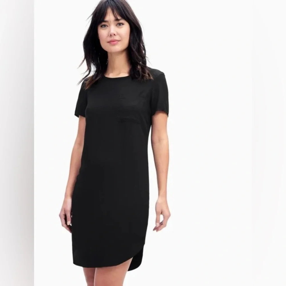 EUC Splendid Scoop Neck SS T-Shirt Dress in Black - Size XS - Picture 1 of 3